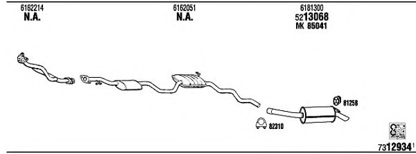 WALKER FO56025 Exhaust System